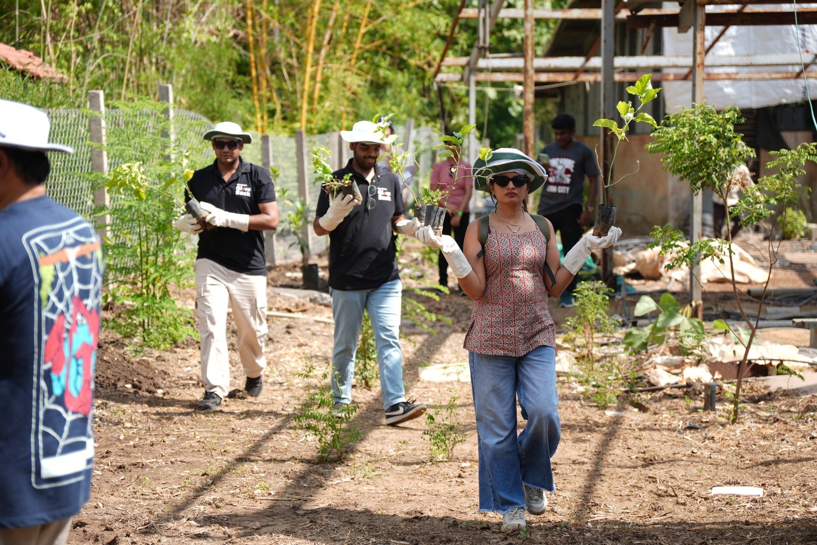 Corporate volunteering at Govardhan Eco Village